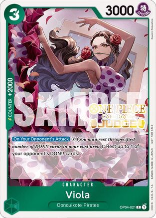 Viola (Judge Pack Vol. 4) (OP04-021) - One Piece Promotion Cards