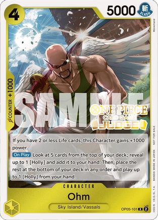 (OP05-101) Ohm (Judge Pack Vol. 4) - One Piece Promotion Cards Foil