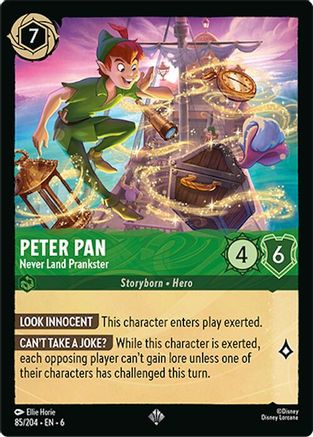(085/204)  Peter Pan - Never Land Prankster - Azurite Sea  Normal