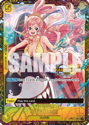 Shirahoshi (October Championship 2024 Online Regional) (OP03-116) - One Piece Promotion Cards