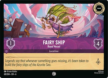 (068/204)  Fairy Ship - Royal Vessel - Azurite Sea  Cold Foil