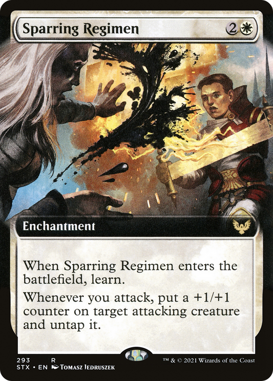 Sparring Regimen (STX-293) - Strixhaven: School of Mages: (Extended Art)