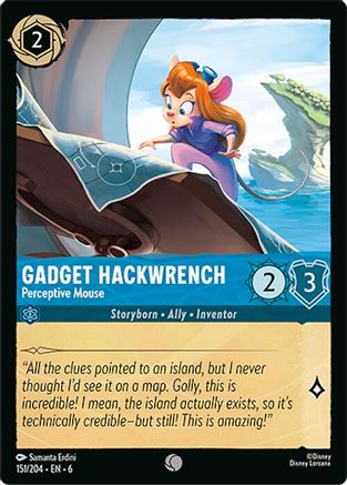 (151/204)  Gadget Hackwrench - Perceptive Mouse - Azurite Sea  Cold Foil