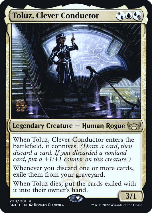 Toluz, Clever Conductor (PSNC-228S) - Streets of New Capenna Promos Foil