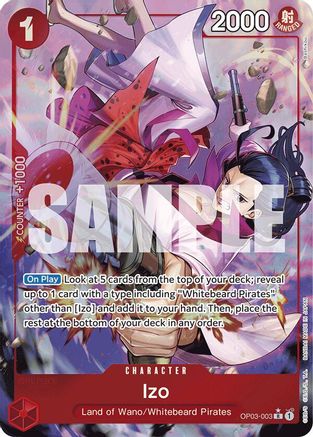 (OP03-003) Izo (OP03-003) (Alternate Art) - Premium Booster -The Best- Foil