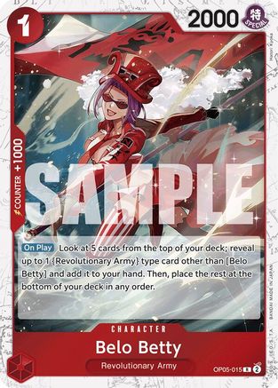 (OP05-015) Belo Betty (Jolly Roger Foil) - Premium Booster -The Best- Foil