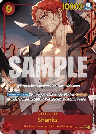 (OP01-120) Shanks (OP01-120) (Alternate Art) - Premium Booster -The Best- Foil