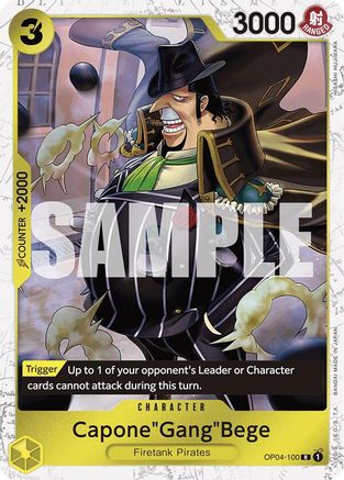 (OP04-100) Capone"Gang"Bege (OP04-100) (Jolly Roger Foil) - Premium Booster -The Best- Foil