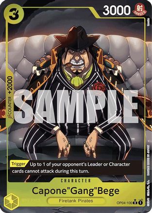 (OP04-100) Capone"Gang"Bege (OP04-100) (Alternate Art) - Premium Booster -The Best- Foil
