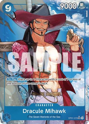 (OP01-070) Dracule Mihawk (OP01-070) (Alternate Art) - Premium Booster -The Best- Foil