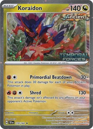 Koraidon (European Promo) (119/162) - Miscellaneous Cards & Products  - Promo