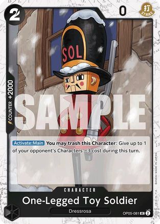 (OP05-081) One-Legged Toy Soldier (Jolly Roger Foil) - Premium Booster -The Best- Foil