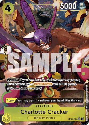 (OP03-108) Charlotte Cracker (Alternate Art) - Premium Booster -The Best- Foil