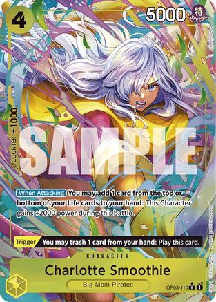 (OP03-110) Charlotte Smoothie (Alternate Art) - Premium Booster -The Best- Foil