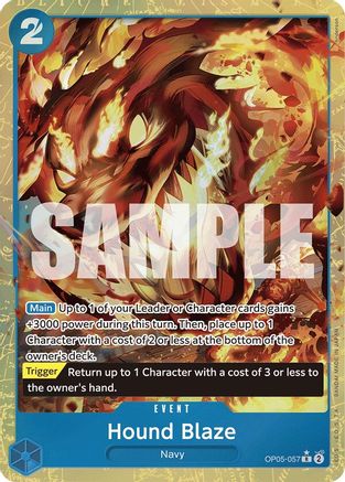 Hound Blaze (Alternate Art) (OP05-057) - Premium Booster