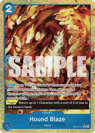 (OP05-057) Hound Blaze (Alternate Art) - Premium Booster -The Best- Foil