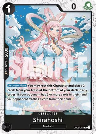 (OP05-082) Shirahoshi (OP05-082) (Jolly Roger Foil) - Premium Booster -The Best- Foil