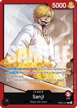 (PRB01-001) Sanji (PRB01-001) - Premium Booster -The Best-