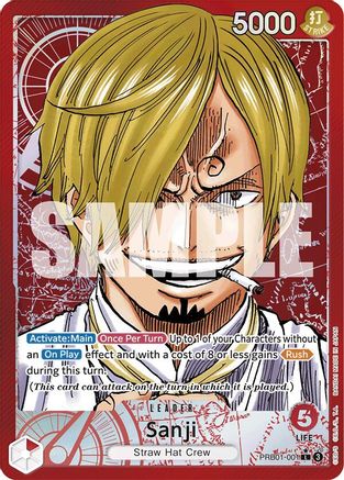 (PRB01-001) Sanji (PRB01-001) (Alternate Art) - Premium Booster -The Best- Foil