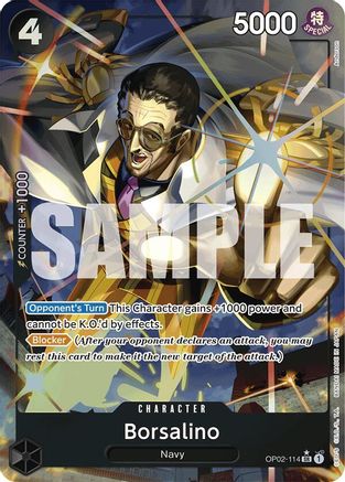 (OP02-114) Borsalino (Alternate Art) - Premium Booster -The Best- Foil