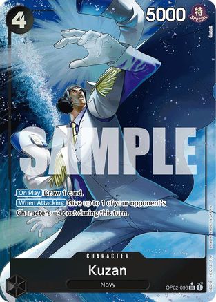 (OP02-096) Kuzan (OP02-096) (Alternate Art) - Premium Booster -The Best- Foil