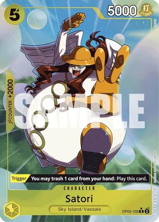 (OP05-105) Satori (Alternate Art) - Premium Booster -The Best- Foil