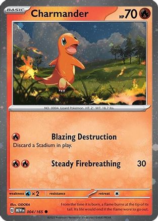 Charmander (Cosmos Holo) (4/165) - Miscellaneous Cards & Products Holofoil - Promo