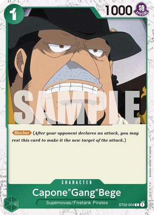 (ST02-004) Capone"Gang"Bege (ST02-004) (Jolly Roger Foil) - Premium Booster -The Best- Foil