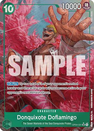 (OP04-031) Donquixote Doflamingo (Alternate Art) - Premium Booster -The Best- Foil
