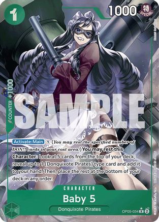 (OP05-034) Baby 5 (OP05-034) (Full Art) - Premium Booster -The Best- Foil