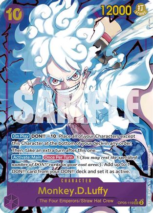 (OP05-119) Monkey.D.Luffy (OP05-119) (Alternate Art) - Premium Booster -The Best- Foil
