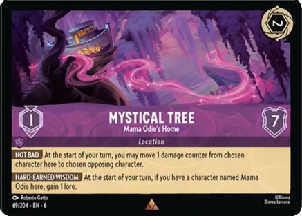(069/204)  Mystical Tree - Mama Odie's Home - Azurite Sea  Cold Foil