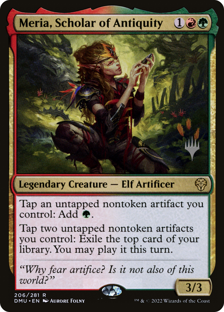 Meria, Scholar of Antiquity (PPDMU-206) - Dominaria United Promos Foil (Promo Pack)