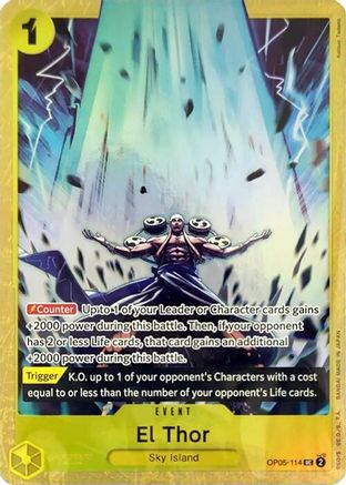 El Thor (Premium Card Collection -Best Selection Vol. 2-) (OP05-114) - One Piece Promotion Cards Foil