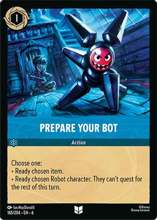 (165/204)  Prepare Your Bot - Azurite Sea  Cold Foil