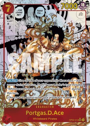 (OP02-013) Portgas.D.Ace (Manga) - Premium Booster -The Best- Foil