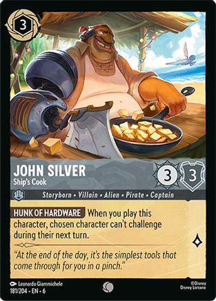 (181/204) John Silver - Ship's Cook - Azurite Sea Cold Foil