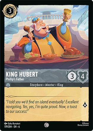 (179/204)  King Hubert - Phillip's Father - Azurite Sea  Cold Foil