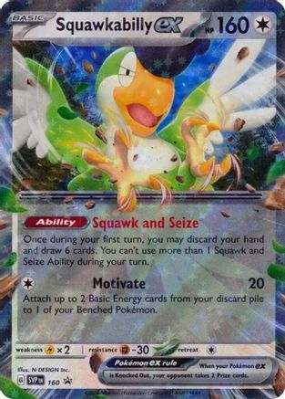 Squawkabilly ex (160) - SV Scarlet & Violet Promo Cards Holofoil - Promo