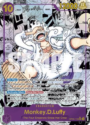(OP05-119) Monkey.D.Luffy (OP05-119) (Manga) - Premium Booster -The Best- Foil