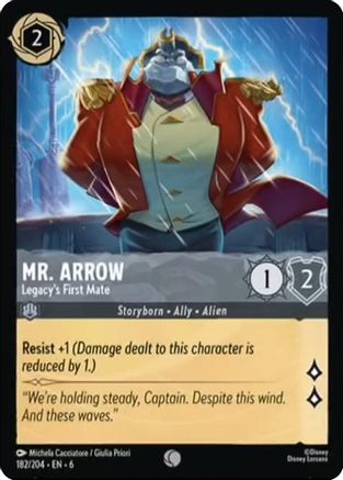 (182/204)  Mr. Arrow - Legacy's First Mate - Azurite Sea  Cold Foil