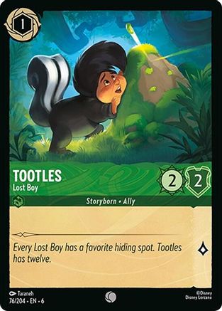 (076/204)  Tootles - Lost Boy - Azurite Sea  Cold Foil
