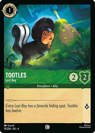 Tootles - Lost Boy (76/204) - Azurite Sea Cold Foil