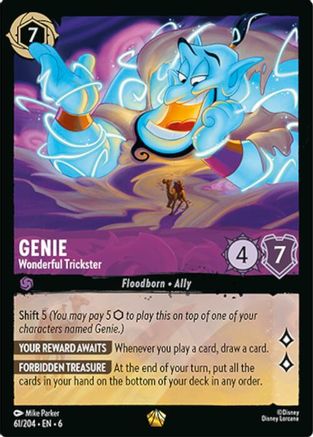 (061/204)  Genie - Wonderful Trickster - Azurite Sea  Cold Foil