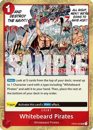 Whitebeard Pirates (ST15 - ST20 Release Event Winner Pack) (OP02-022) - One Piece Promotion Cards