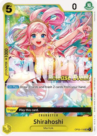 (OP03-116) Shirahoshi (ST15 - ST20 Release Event Winner Pack) - One Piece Promotion Cards Foil