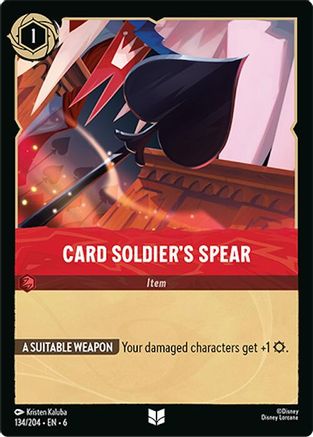 Card Soldier's Spear (134/204) - Azurite Sea