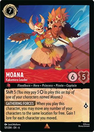 (121/204)  Moana - Kakamora Leader - Azurite Sea  Normal