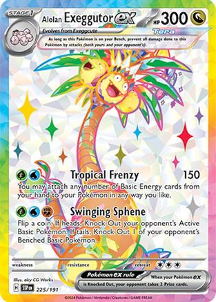 Alolan Exeggutor ex (225/191) - SV08 Surging Sparks Holofoil - Ultra Rare