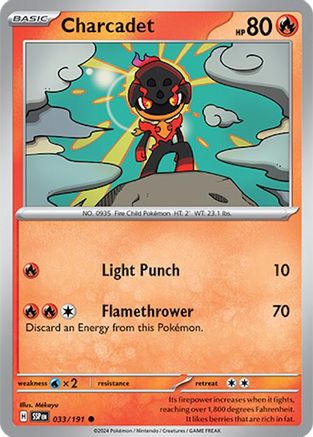 Charcadet (33/191) - SV08 Surging Sparks Reverse Holofoil - Common